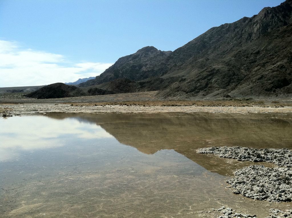 Beautiful reflection in another nearby pond showing Tucki Mountain: